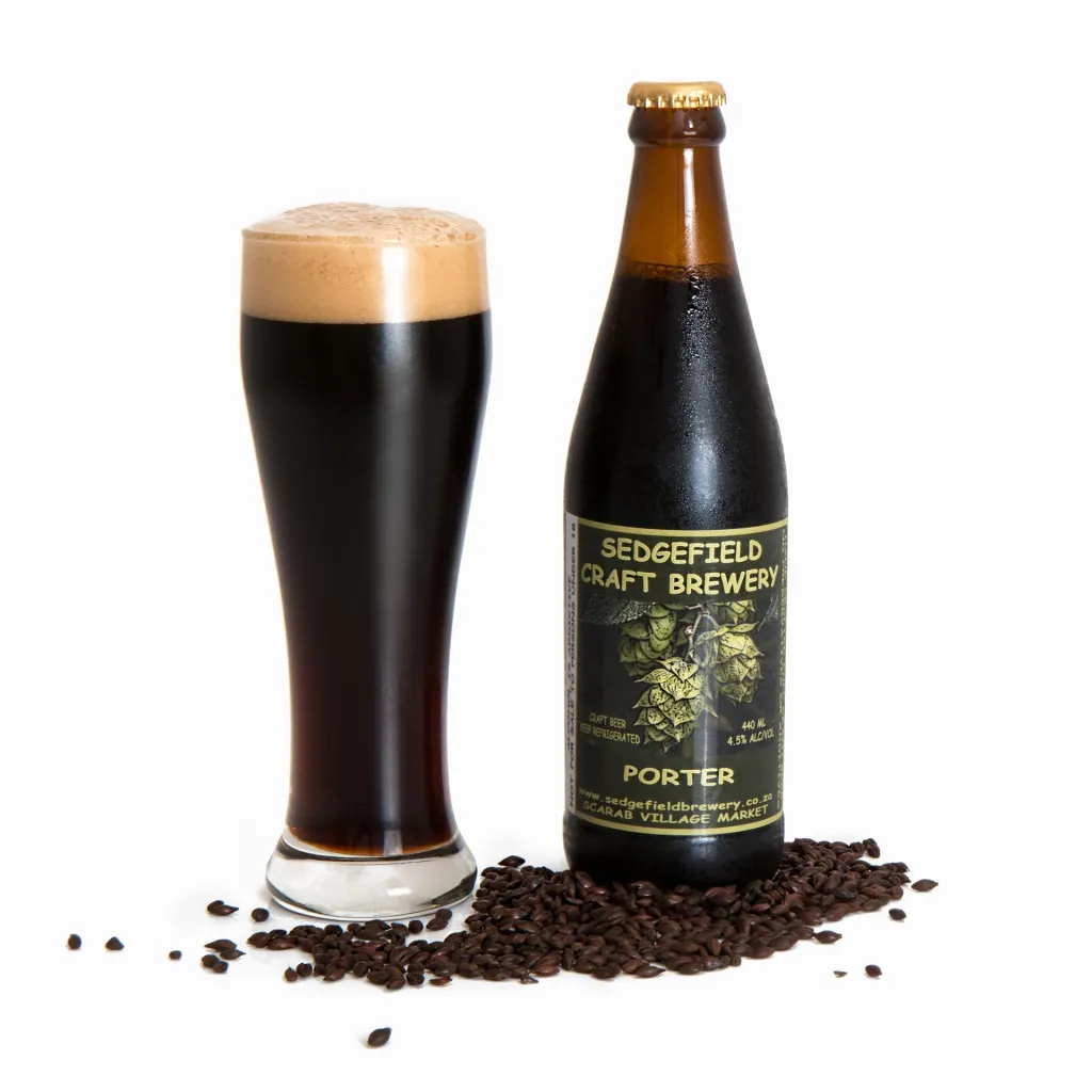 Malta tostada oscura, de las que se usan en la Porter y la Stout